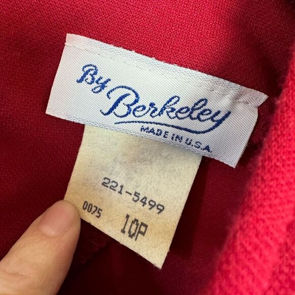 CLEARANCE! Cranberry Vintage L/S Belted Faux Wrap Dress NWT - Picture 8 of 8